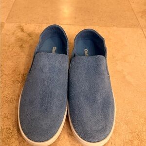 OluKai Women’s Azure Suede Slip-Ons- size 9